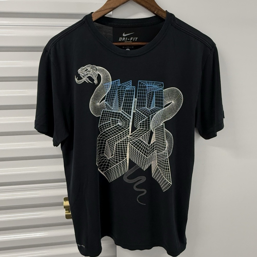 Nike Kobe Bryant KB24 Snake Graphic Dri-FIT‎ Shirt Mens Medium Black